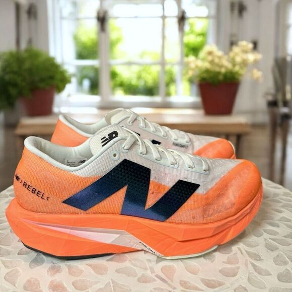 New Balance FuelCell Rebel v4 Women’s Running Shoes D Wide Hot Mango WFCXCC4-D N - Picture 3 of 12